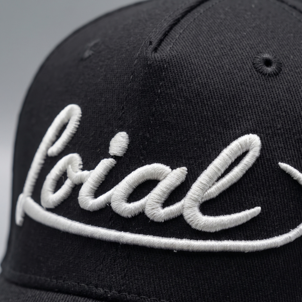 Gorra Loialty | Negra Blanco